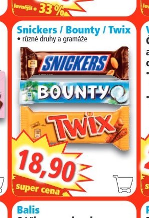 Snickers/Bounty/Twix