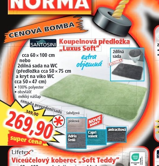 Koupelnová předložka Luxus Soft