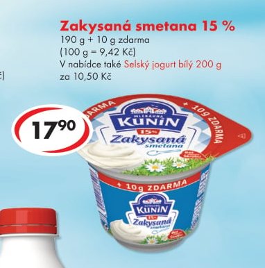 Zakysaná smetana 15%