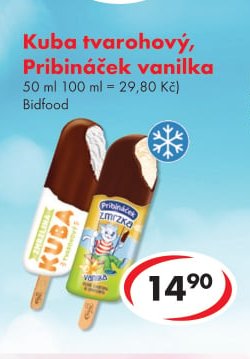 Kuba tvarohový, Pribináček vanilka