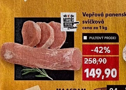 Vepřová panenská svíčková