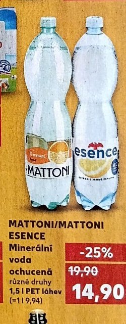 MATTONI/MATTONI ESENCE Minerální voda