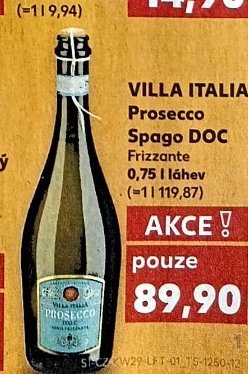 VILLA ITALIA Prosecco Spago DOC