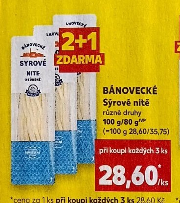 Bánovecké Sýrové nitě