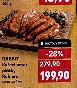 RABBIT Kuřecí prsní plátky Rubiera