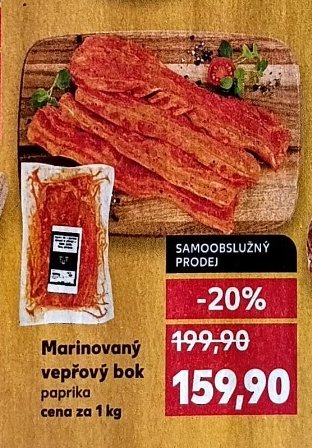 Marinovaný vepřový bok paprika