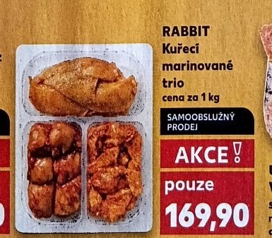 RABBIT Kuřecí marinované trio