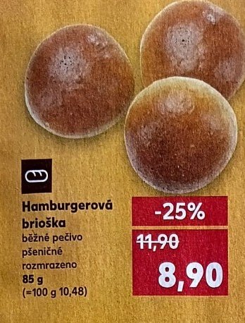 Hamburgerová brioška
