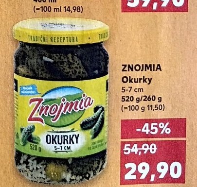 ZNOJMIA Okurky