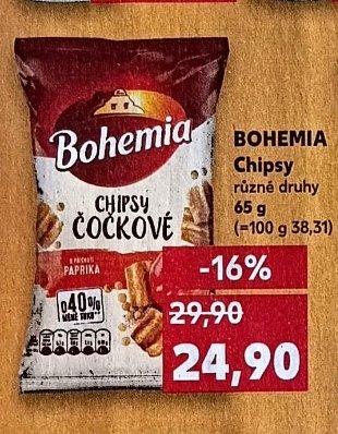 Bohemia Chipsy čočkové