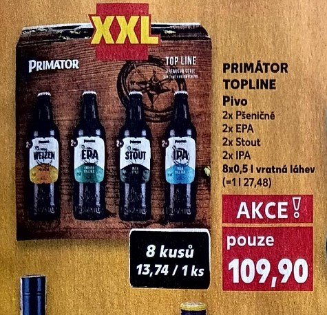 Primátor Topline Pivo