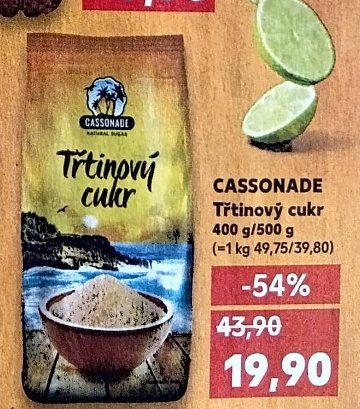 Cassonade Třtinový cukr