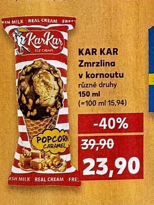 KAR KAR Zmrzlina v kornoutu