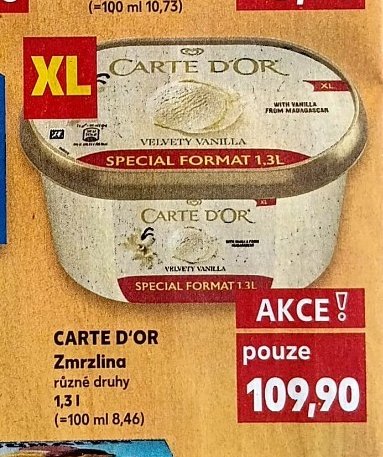 CARTE D'OR Zmrzlina