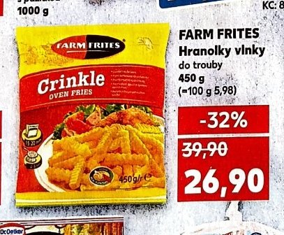 FARM FRITES Hranolky vlnky do trouby