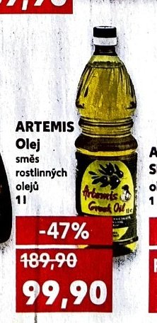 ARTEMIS Olej směs rostlinných olejů 1 l