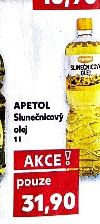 APETOL Slunečnicový olej 1 l