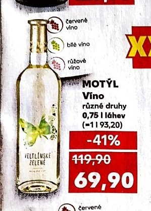 Motýl Víno