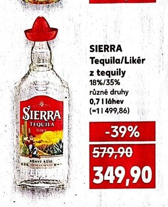 SIERRA Tequila/Likér z tequily