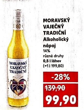MORAVSKÝ VAJEČNÝ TRADIČNÍ Alkoholický nápoj