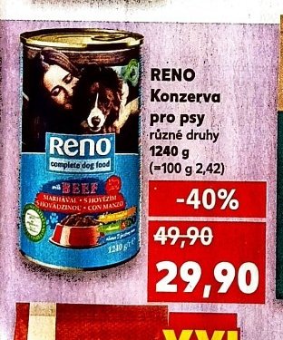 RENO Konzerva pro psy
