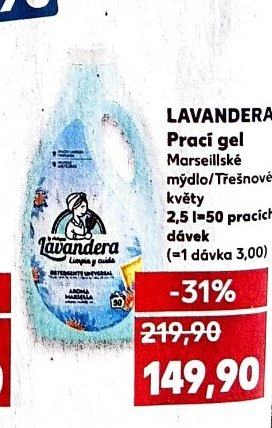 LAVANDERA Prací gel 2,5 l