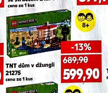LEGO Minecraft TNT dům v džungli 21275