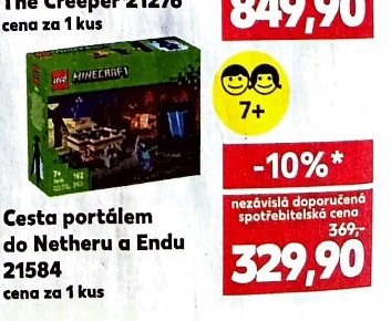 LEGO Minecraft Cesta portálem do Netheru a Endu 21584