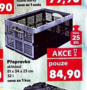 Přepravka skládací