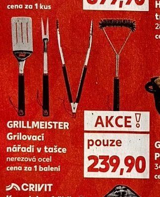 GRILLMEISTER Grilovací nářadí v tašce
