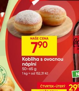 Kobliha s ovocnou náplní