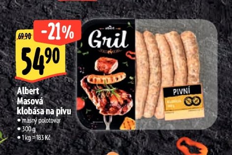 Albert Masová klobása na pivu