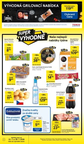 aktuální leták Tesco 22.7.2026-28.7.2026