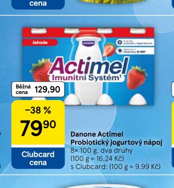 Danone Actimel Probiotický jogurtový nápoj