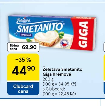 Želetava Smetanito Giga Krémové