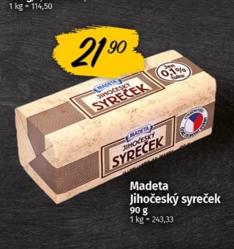 Madeta Jihočeský syreček