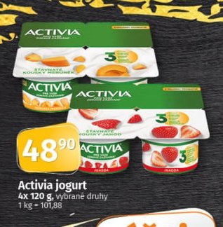 Activia jogurt