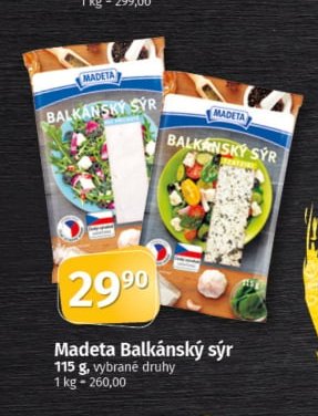 Madeta Balkánský sýr