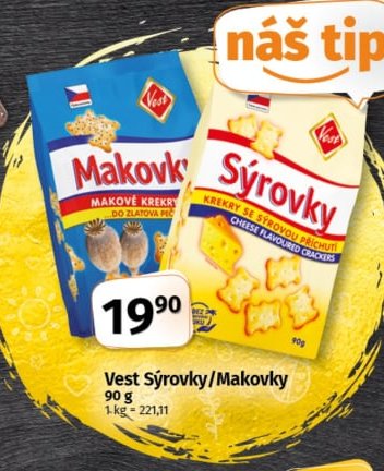 Vest Sýrovky/Makovky