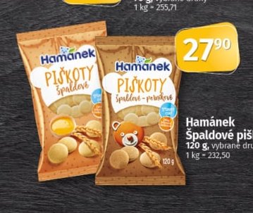 Hamánek Špaldové piškoty