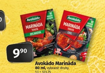 Avokádo Marináda