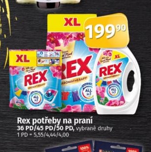 Rex potřeby na praní