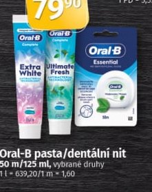Oral-B pasta/dentální nit