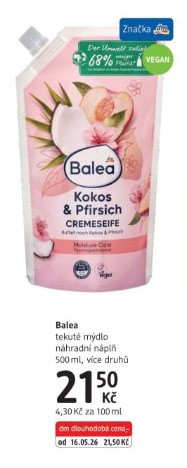 Balea tekuté mýdlo náhradní náplň 500 ml