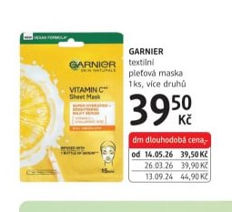 GARNIER textilní pleťová maska 1 ks, více druhů