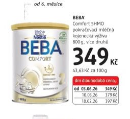 BEBA Comfort 5HMO pokračovací mléčná kojenecká výživa