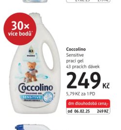 Coccolino Sensitive prací gel