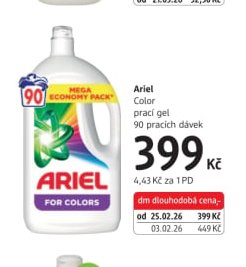 Ariel Color prací gel