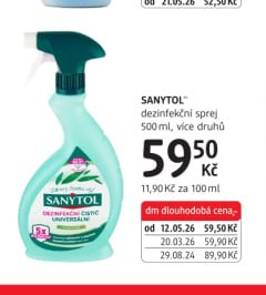 SANYTOL dezinfekční sprej