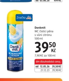 Denkmit WC čistící pěna